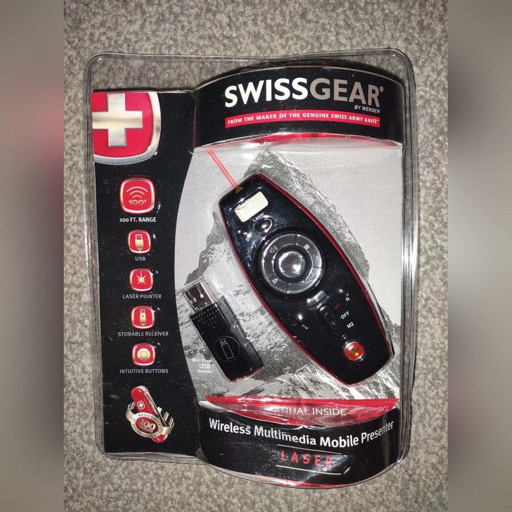 SwissGear Wireless Multimedia Mobile Presenter with Laser Pointer GA-6284-15